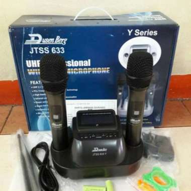 Mic Wireless Dusenberg JTSS 633 Y Charger 2 Microphone Wireless UHF