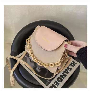 TAS SELEMPANG WANITA BAHAN PU FASHION & BAG/SHOULDER/BAHU/IMPOR/VIRAL CHREME