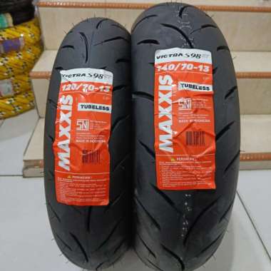 Paketan Ban MAXXIS 120/70-13 & 140/70-13 VICTRA S98ST TUBELESS BAN DEPAN BELAKANG NMAX