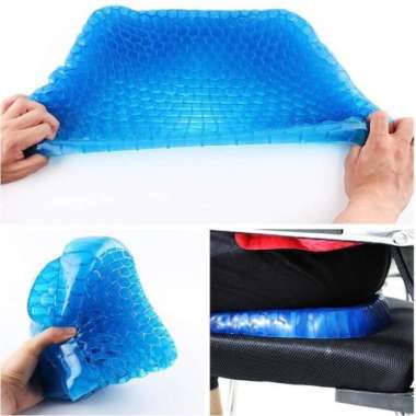 Bantal Alas Duduk Silikon Gel Empuk Mobil Kursi Egg Sitter Sofa Rumah