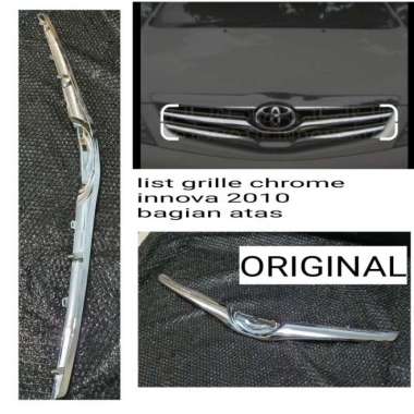 LIST GRIL GRILLE CROME INNOVA 2010 BAGIAN ATAS - SEAESAW