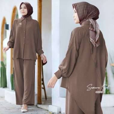 FBT Setelan Wanita Dewasa SAMARA SET CRINKLE AIRFLOW BUSUI FRIENDLY DAPAT BLOUSE + CELANA PANJANG On
