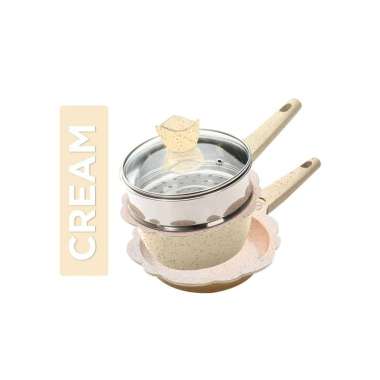 Goto Mavy Set Panci Mpasi Pan Bayi Peralatan Cookware Wajan Baby CREAM