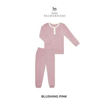 Little Palmerhaus Carter Set Baju Tidur Anak 2 Tahun Blushing Pink
