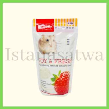 Jolly Bathing Sand 1Kg - Pasir Wangi Mandi Hamster Strawberry