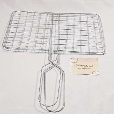 PANGGANGAN BESI PANGGANG PEMANGGANG BAKARAN AYAM IKAN SOSIS CEPIT BESAR