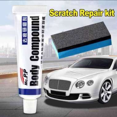 Poles Mobil Body Compound Wax Paint Scratch Auto Care Licin Kembali - Putih Putih