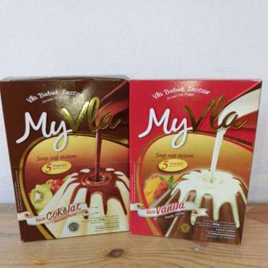My fla MY Vla coklat 63GR rasa vanila 60GR my vla coklat vanila instan COKLAT