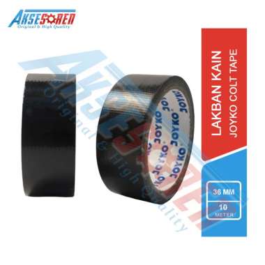 Aksesoren Lakban Kain Warna Hitam Joyko [24mm, 36mm, 48mm x 10 meter] / Cloth Tape Blue Core 36mm/1.
