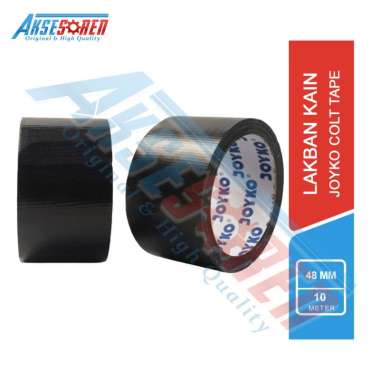 Aksesoren Lakban Kain Warna Hitam Joyko [24mm, 36mm, 48mm x 10 meter] / Cloth Tape Blue Core 48mm/2 