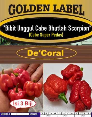 Bibit Unggul Cabe Bhutlah Scorpion Cabe Super Pedas|Benih Cabe Bhutlah