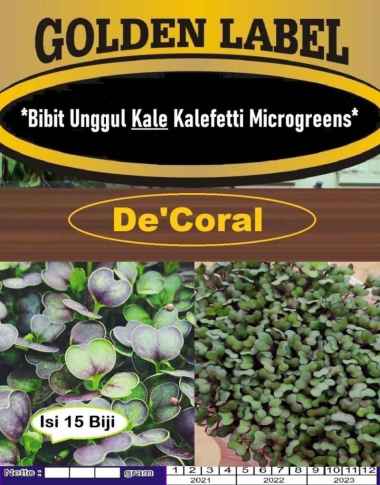 Bibit Unggul Kale Kalefetti Microgreens |Benih Kalefetti Microgreens