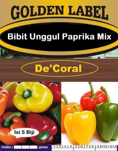 Bibit Unggul Paprika Mix|Benih Sayur Paprika|Paprika Mix