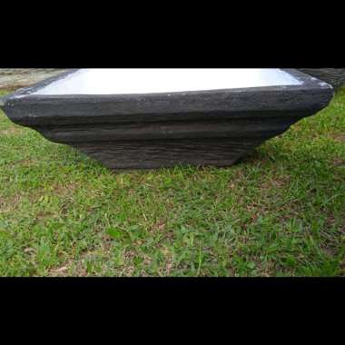 Pot Bonsai Piramida 49x49x20cm|Mangkok Semen | Pot Air Mancur