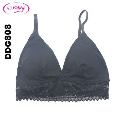 LIDILY - Bralette Renda Sexy | BH Busa Tanpa Kawat DDG808 Premium Outfit Korean | Fashion BRA Korea 