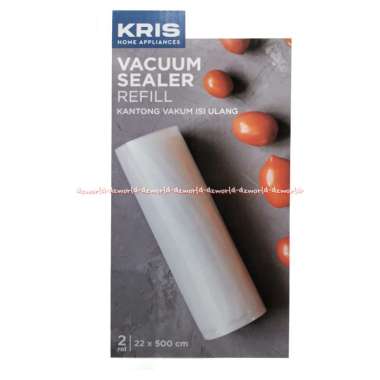 Kris Vacuum Sealer Refill 22x500cm Kantong Vakum Plastic 2 Roll Plastik Pengemas Vacuum Isi Ulang Kr