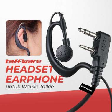 Taffware Handsfree HT Earphone Headset HT Walkie Talkie Baofeng Berlin Weierwei