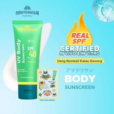 AMATERASUN UV Body Sunscreen SPF 40 PA++ Amaterasun Sunscreen CERTIFIED IN VIVO