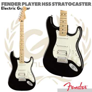 FENDER PLAYER HSS STRATOCASTER Electric Guitar | Gitar Original BLACK