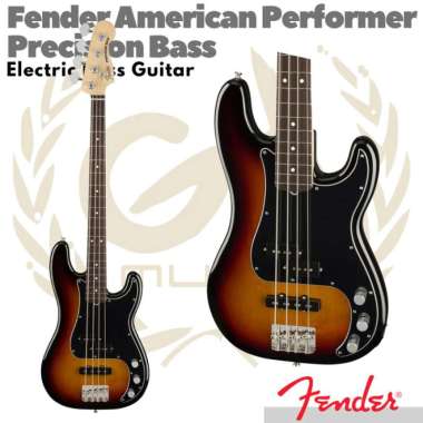 FENDER PRECISION BASS American Performer Bass Electric Guitar | USA 3TONE SUNBURST