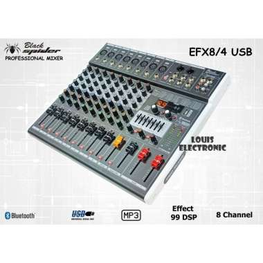 Mixer Audio Black Spider EFX8 EFX-8 8 Channel ORIGINAL
