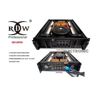 Power Amplifier RDW ND18PRO ND 18ORO ND 18 PRO 4 Channel ORIGINAL