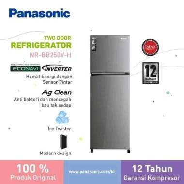 PANASONIC KULKAS 2 PINTU INVERTER NR-BB250V-H