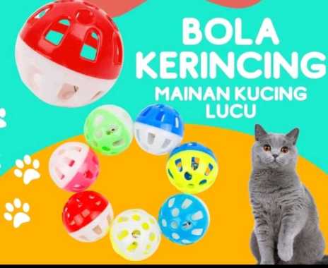 BOLA MAINAN KUCING PLUS KERINCING