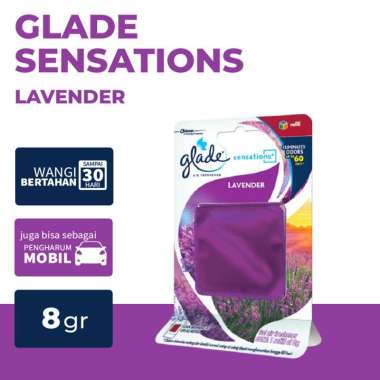 Glade Sensation Air Freshener Pengharum Mobil / Car Perfume - 8 gr Lavender