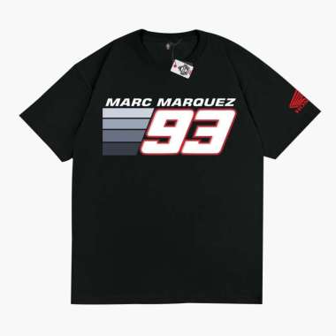 KRMK Kaos T Shirt Motogp MARC MARQUEZ 93 MM93 Kaos Motogp V1 HITAM M
