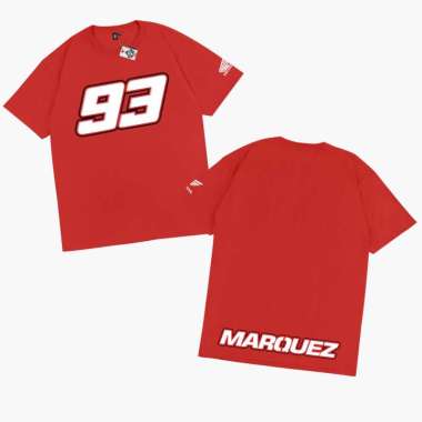 KRMK Kaos T Shirt Motogp MARC MARQUEZ 93 MM93 Kaos Motogp V2 MERAH L