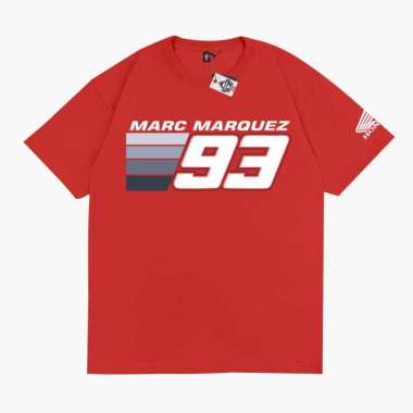 KRMK Kaos T Shirt Motogp MARC MARQUEZ 93 MM93 Kaos Motogp V1 MERAH M