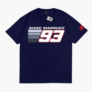 KRMK Kaos T Shirt Motogp MARC MARQUEZ 93 MM93 Kaos Motogp V1 NAVY S