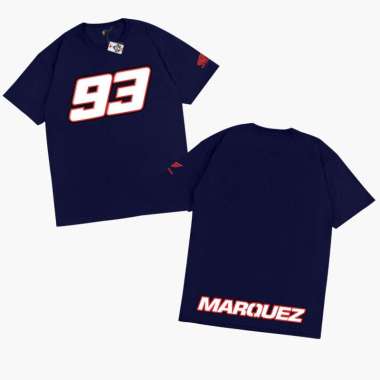 KRMK Kaos T Shirt Motogp MARC MARQUEZ 93 MM93 Kaos Motogp V2 NAVY L