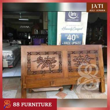 Divan Dipan Sandaran Kepala Ranjang Jati Minimalis 200x200
