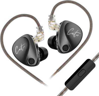 KZ Castor Harman Target Bass Dual Driver IEM Earphones Microphone Bass Version