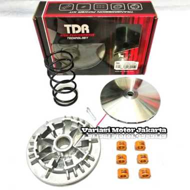 Rumah Roller TDR Racing NMax 155 Aerox 155 Bore Up Silver