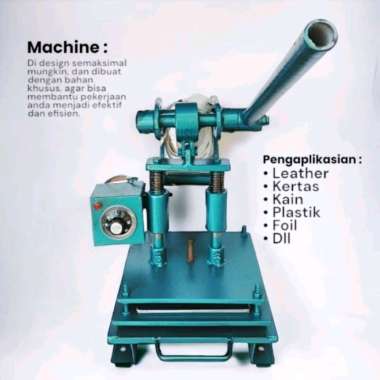 Mesin Press Hot Stamp bisa untuk Kayu, Kulit, Kertas dan Karet