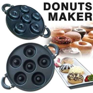 Panci Cetakan Donat Donut Maker 6 Lubang Q2-8504 Snack Maker Q2 8504
