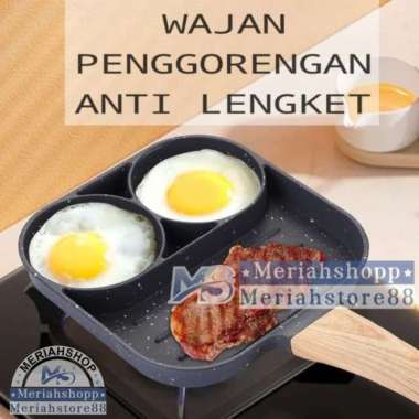 Wajan Penggorengan 2 Lubang Cetakan Telur Texania Anti Lengket Omelets