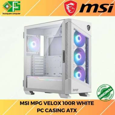 Casing PC ATX MSI MPG Velox 100R WHITE | CPU Case Gaming