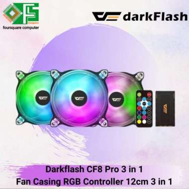 DarkFlash CF8 PRO 3 in 1 Fan RGB | Fan Casing 12cm RGB Plus Controller