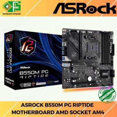 Motherboard ASROCK B550M PG Riptide | Motherboard AMD Socket AM4 Resmi
