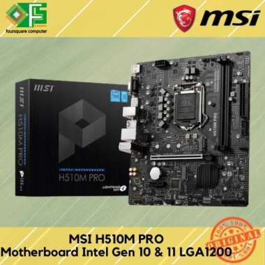 Motherboard MSI H510M PRO | MB Intel LGA 1200 Generasi 10 dan 11