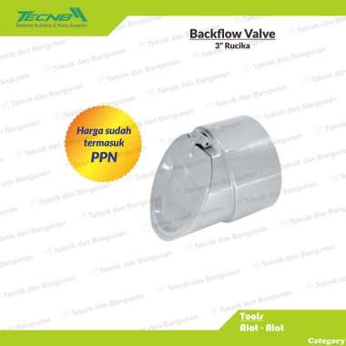 Backflow Valve Fitting PVC Tutup Pembuangan Anti Tikus 3" Rucika