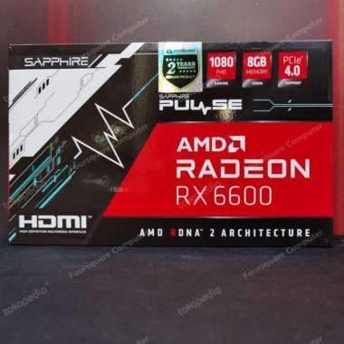 VGA Sapphire Pulse Radeon RX 6600 Gaming | 8GB GDDR6