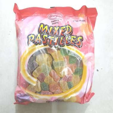 Permen Mixed Pastilles 1 Kg. Permen Jelly Lunak Rasa Buah 1Kg