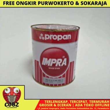 1 KG / IMPRA Cat Plitur Kayu Wood Stain Oil Based Paint Muda Kaleng