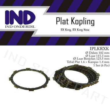 Kampas-Kanvas Plat Kopling Set RX King & RX King New