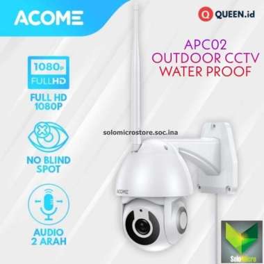 Acome CCTV Camera IP WiFi 1080P HD PTZ Smart Kamera Outdoor IP65 APC02